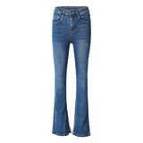 Flared High Waist Skinny Jeans