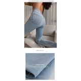 Flared High Waist Skinny Jeans