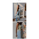 Flared High Waist Skinny Jeans