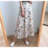Floral Print Maxi Skirt