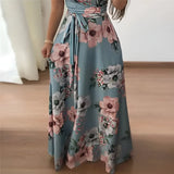 Women's Floral Printed Maxi Dress