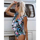 Floral Ruffles Swimwear