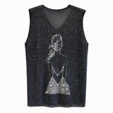 Glitter Print Tank Top