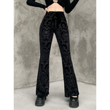 Gothic Chic Flared Pants