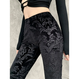 Gothic Chic Flared Pants
