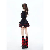 Ruffle Mini Skirt – Gothic Harajuku Y2K Emo Aesthetic