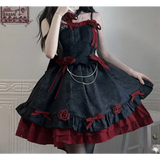 Dark Victorian Gothic Lolita Rose Dress