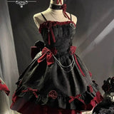 Dark Victorian Gothic Lolita Rose Dress