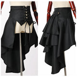 Gothic Steampunk Bustle Skirt – Victorian Corset Punk Style