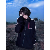 Grunge Streetwear Zipper Hoodie