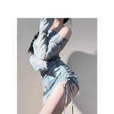 Mesh Off Shoulder Set – Harajuku Bikini & Smock Swimsuit