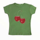 Harajuku Cherry Graphic Print T-Shirt