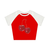Harajuku Cherry Graphic Print T-Shirt