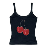 Harajuku Cherry Graphic Print T-Shirt