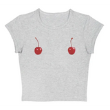 Harajuku Cherry Tee - Sleeveless Streetwear Crop