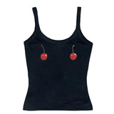Harajuku Cherry Tee - Sleeveless Streetwear Crop