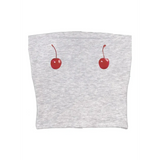Harajuku Cherry Tee - Sleeveless Streetwear Crop