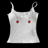 Harajuku Cherry Tee - Sleeveless Streetwear Crop