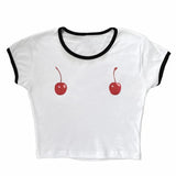 Harajuku Cherry Tee - Sleeveless Streetwear Crop