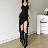 Harajuku Irregular Ruffle Dress