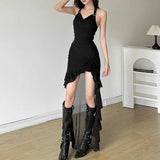 Harajuku Irregular Ruffle Dress
