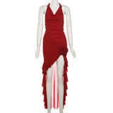 Harajuku Irregular Ruffle Dress