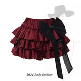 Harajuku Kawaii Lolita Mini Skirt – High Waist Ruffle Cake Layer