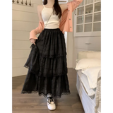 Harajuku Ruffle Lace Skirt