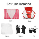 Hazbin Hotel Lucifer Cosplay Costume - Suit, Vest, Wig