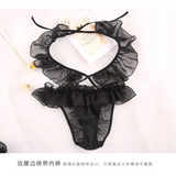 Sexy Lolita Heart Hollow-Out Lingerie Set