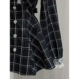 Lolita Plaid Lace Trim Dress