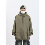 Harajuku High Neck Hoodie