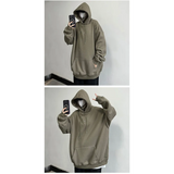 Harajuku High Neck Hoodie