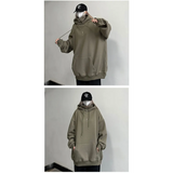 Harajuku High Neck Hoodie