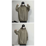 Harajuku High Neck Hoodie