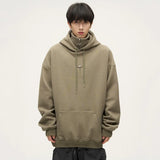 Harajuku High Neck Hoodie