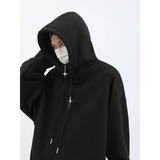 Harajuku High Neck Hoodie
