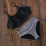 High Waist Halter Bikini Set