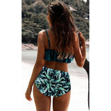 High Waist Halter Bikini Set