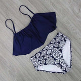 High Waist Halter Bikini Set