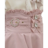 High Waist Lolita Skirt – Lace Trim & Bow Detail