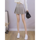 High Waist Pleated A-line Skorts