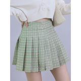 High Waist Pleated A-line Skorts