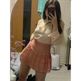 High Waist Pleated A-line Skorts