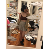 High Waist Pleated A-line Skorts