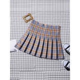 High Waist Pleated A-line Skorts