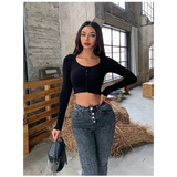 Women's High Waist Skinny Jeans