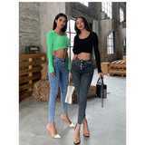 Women's High Waist Skinny Jeans