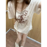 Harajuku Drift Letter T-shirt
