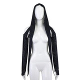 Hooded Long Sleeve Crop Top